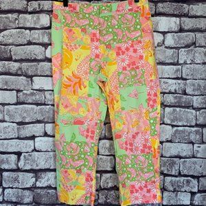 Lilly Pulitzer Multicolored Crop Pants Size 10